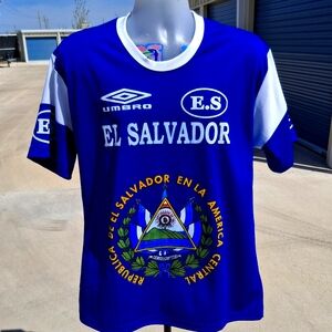 Vintage UMBRO EL SALVADOR Soccer Jersey Size Large